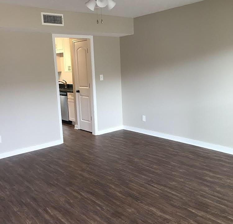 Living room to kitchen.