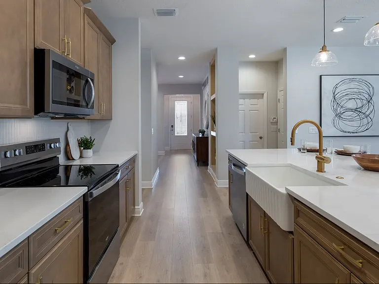 Model home kitchen.