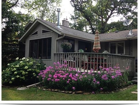 Part of Back Yard
						:
						Nice flower arrangement