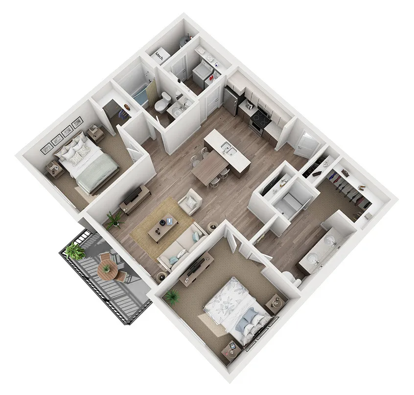 Floor plan Vivace - ADA Unit - Two Bedroom