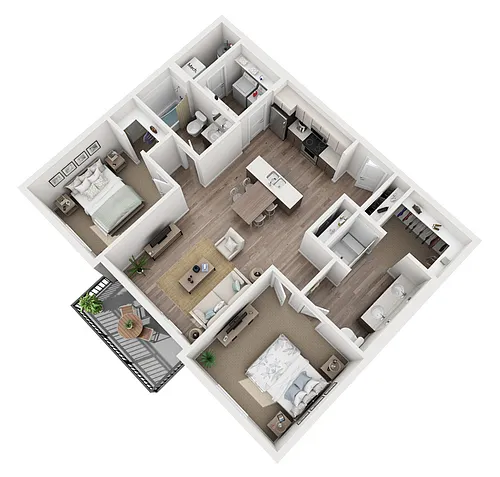 Floor plan Vivace - ADA Unit - Two Bedroom