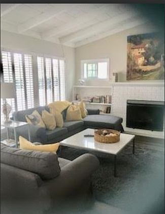 LIving room has view of from yard