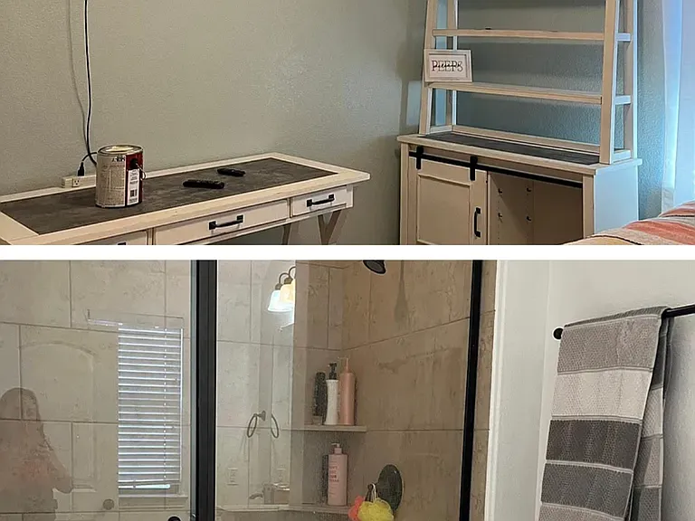 Second Bedroom-Top picture
Bottom picture Master Bathroom