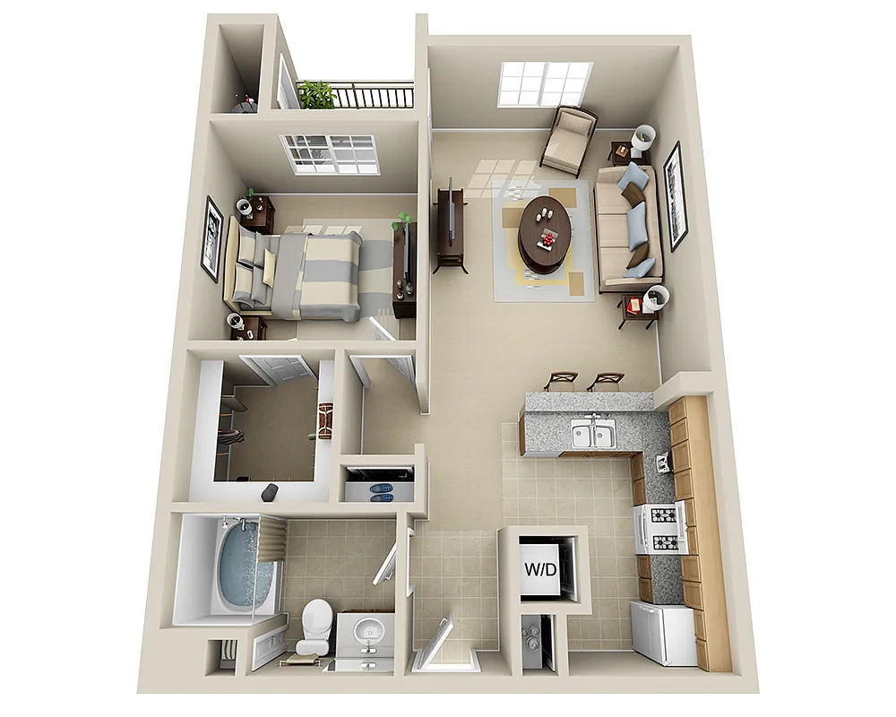 Floor plan Playa (A1D)
