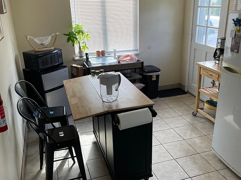 Dining area. View from kitchen.