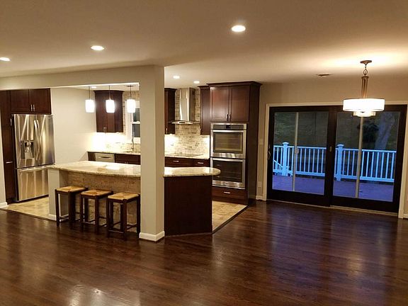 View of dinning room and kitchen
