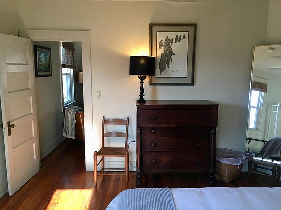 A view from the bedroom to the living room