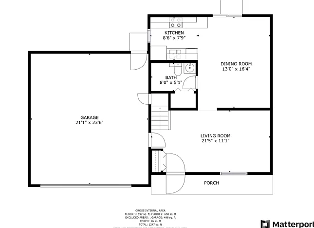 3 bed, 1.5 bath, 1247 sqft, $1,545 — Photo 2