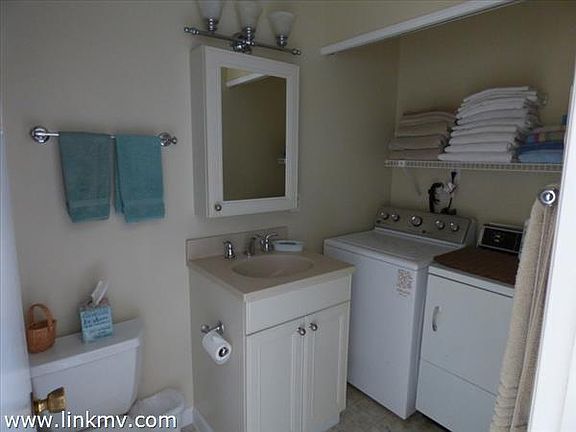 First floor full bath and laundry