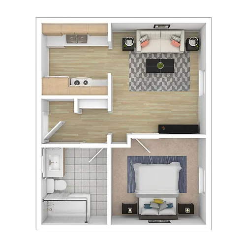 Floor plan One Bedroom