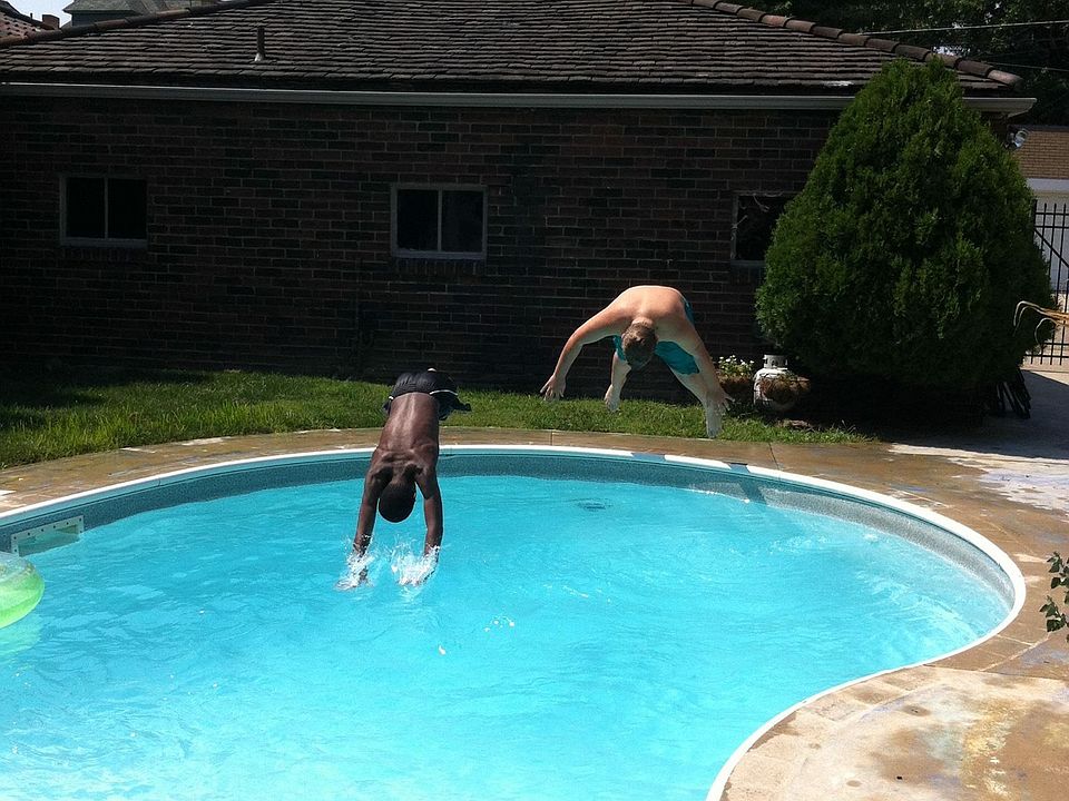 Pool in season