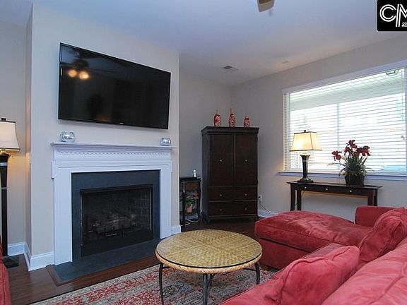 Living room with gas fireplace