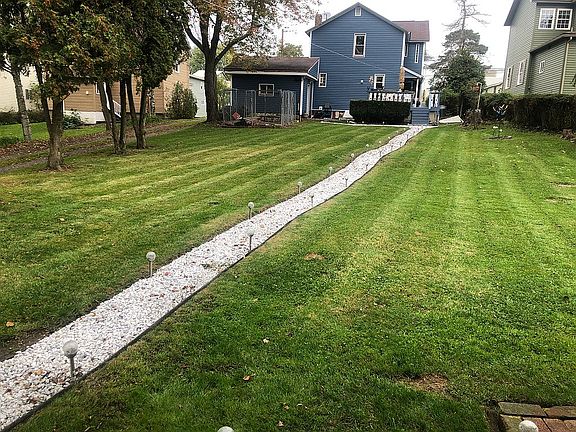 Backyard from shed looking a