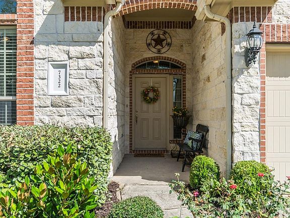 Inviting front porch entry.
