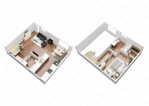 Floor plan Mariposa (Townhouse)