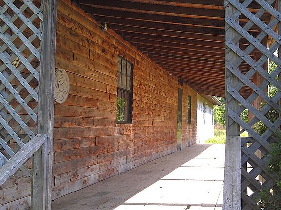 Exterior has been stained