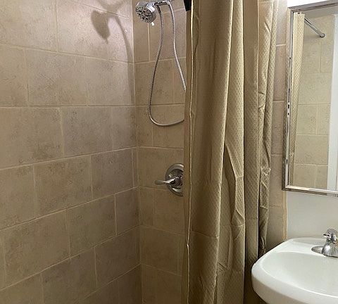 Recently retiled shower.