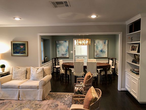 Built in bookshelves