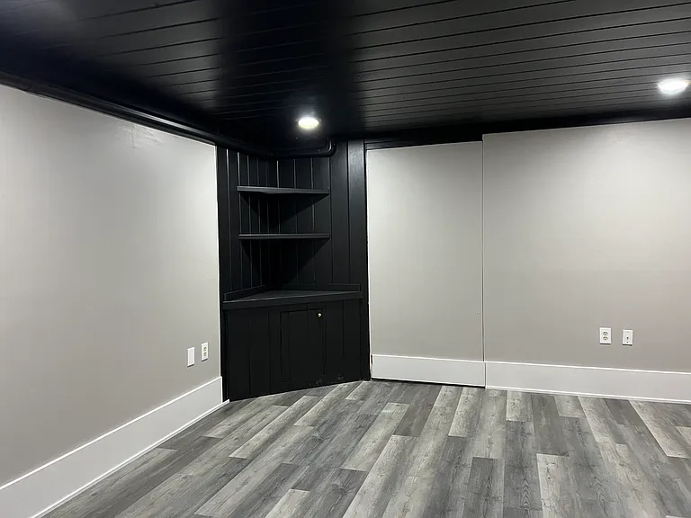 Finished basement room 1. Heated and cooled.