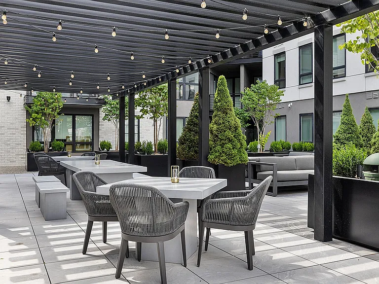 Resort-Style Pool Deck Awning