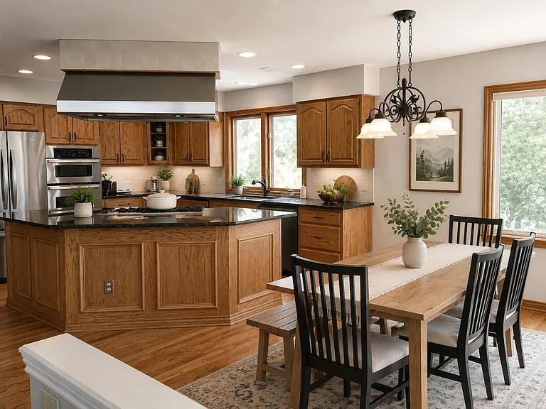 Kitchen and nook
