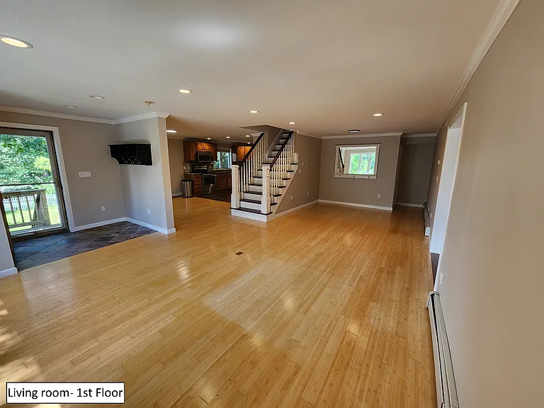 Living room, looking into dining/kitchen.