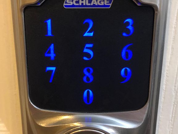 Front door keypad