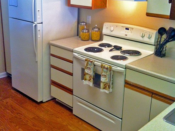 Kitchen with White Cabinets