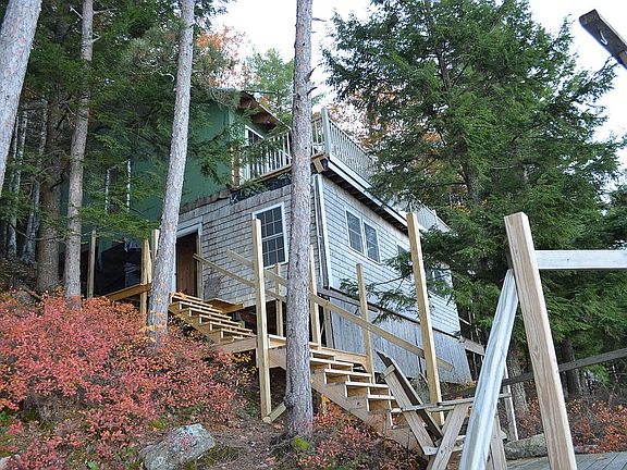 The stairs with landings