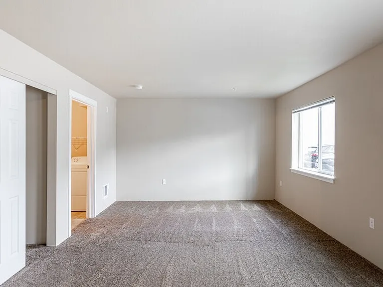 Living area with closet