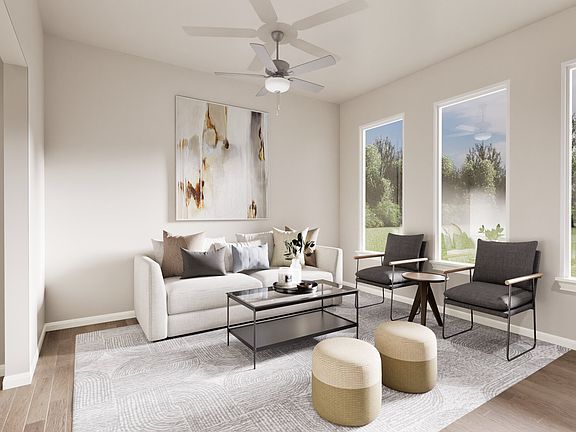 Three windows provide plenty of natural light