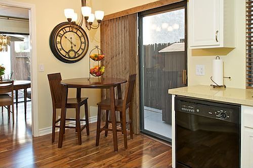 Remodeled kitchen with eating area