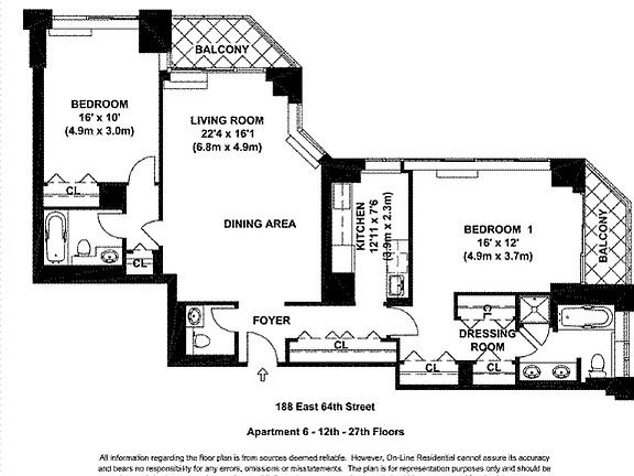 2nd image of 188 E 64th St APT 1206