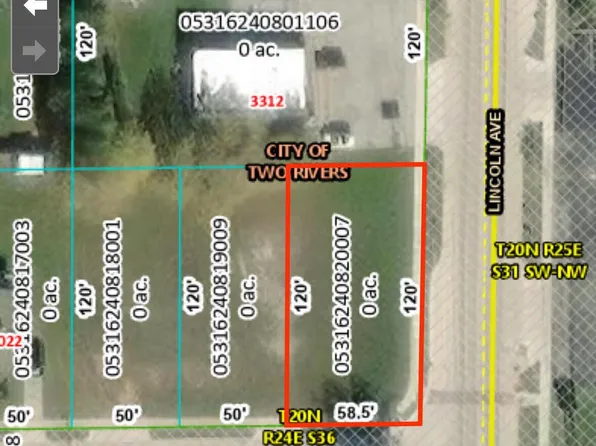 Lt20 33RD STREET, Two Rivers, WI 54241