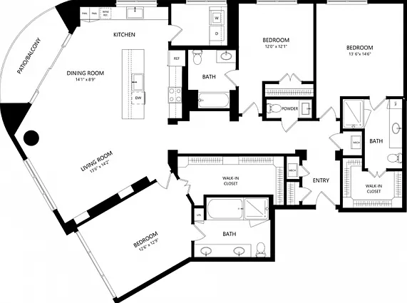 C2 3 bed 3.5 bath - 2190 Square Feet C2 3 bed 3.5 bath - 2190 Square Feet