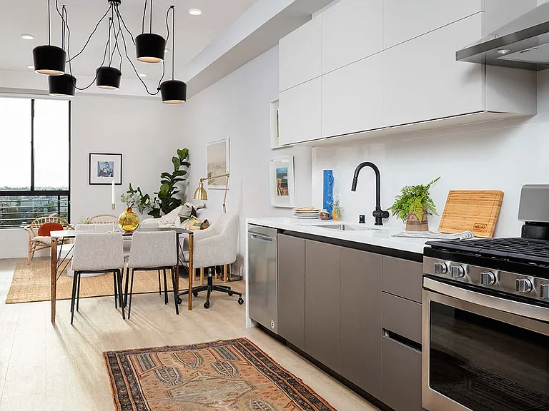 Large walk-through kitchens in select two bedrooms