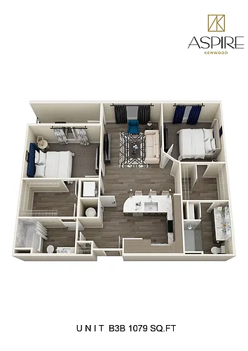 Floor plan Two Bedroom