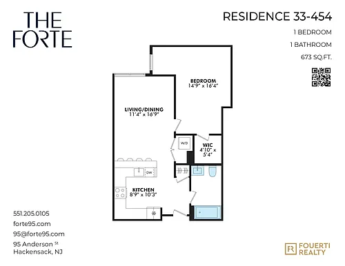 Floor plan 1 Bedroom