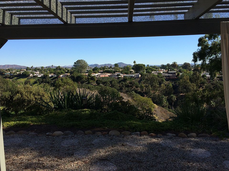 View from patio in back yard