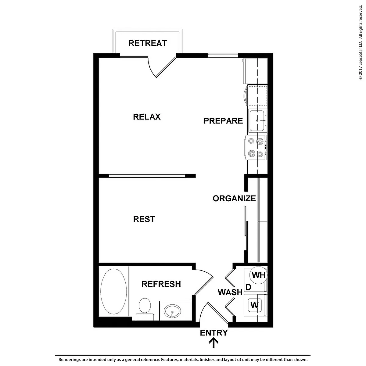 Floor plan A J