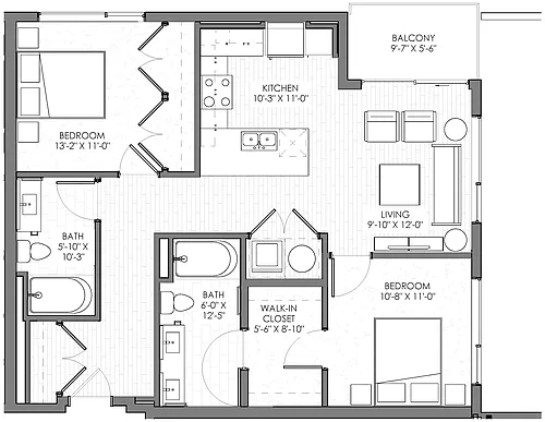 Floor plan Red Rocks