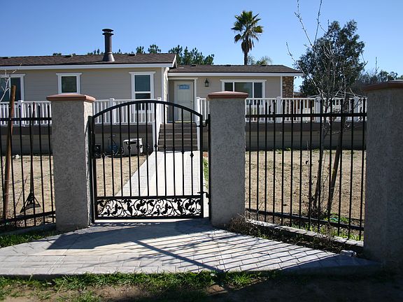 wrought iron walk gate