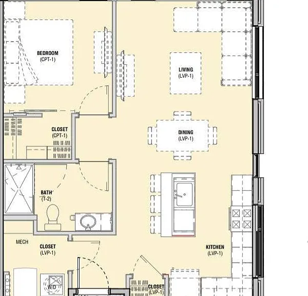 1 Bedroom 1 Bedroom