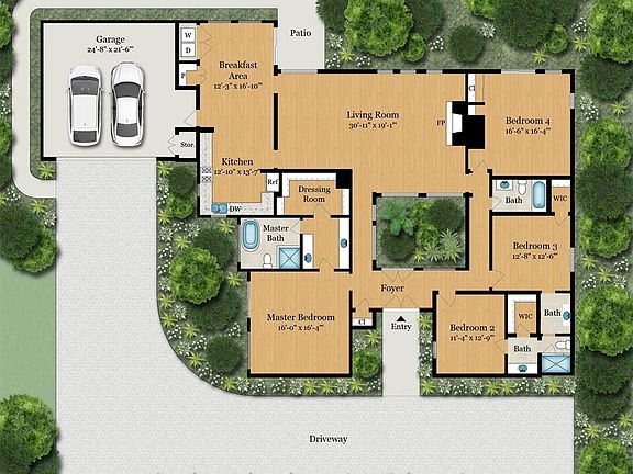 The floorplan shows the layout of the home.