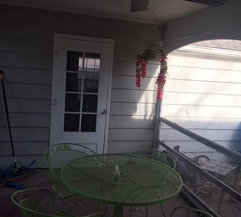 Breezeway connected to One Car Garage