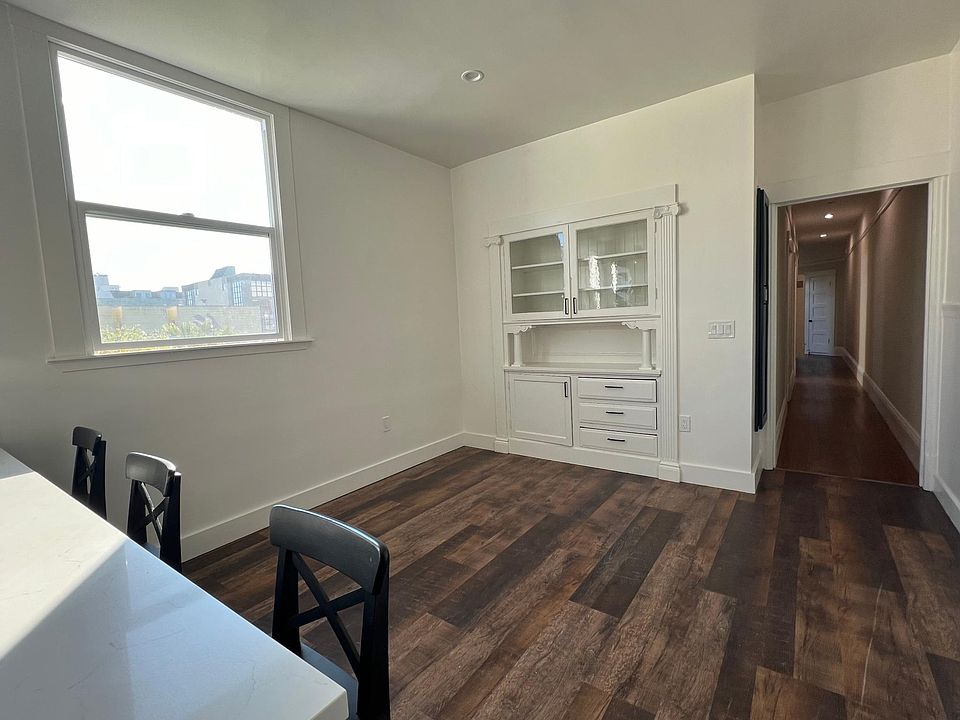Original built in cabinet with plenty of space for table or couch
