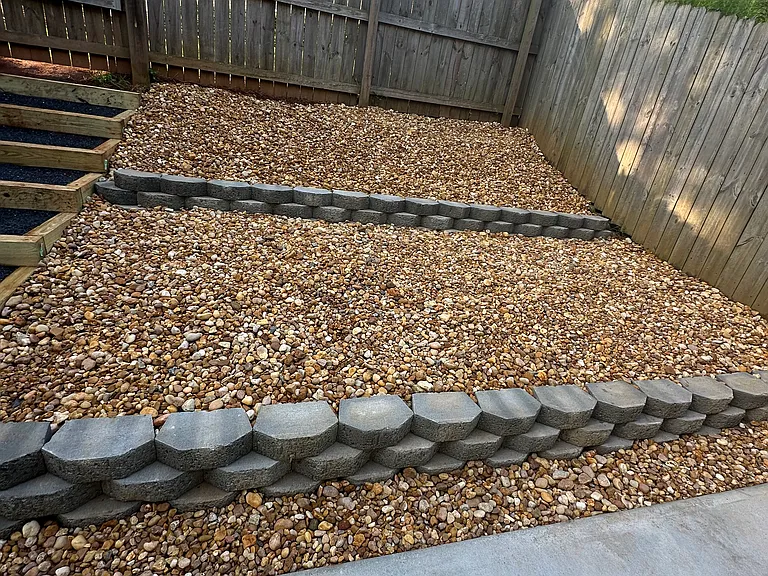 Renovated backyard