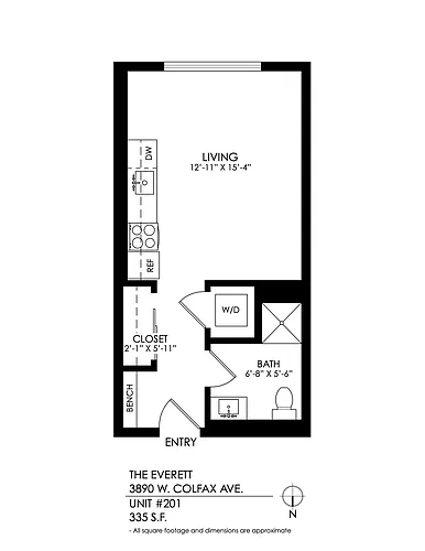 Floor plan Studio