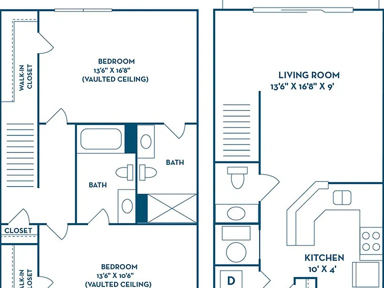 2 Bedroom | 2.5 Bath | 1120 SF 2 Bedroom | 2.5 Bath | 1120 SF