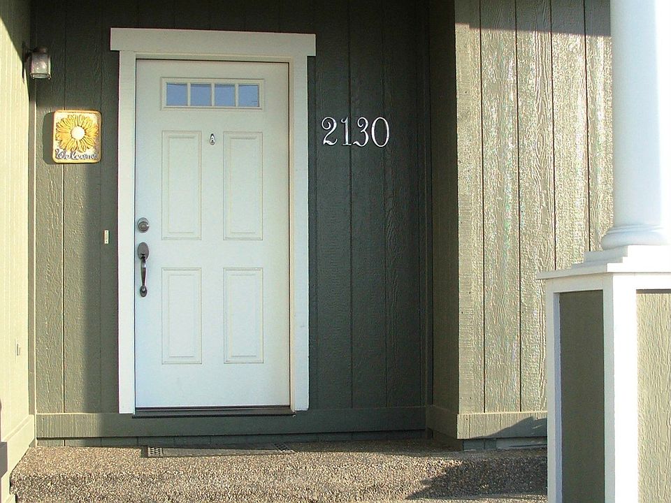 Inviting covered front porch